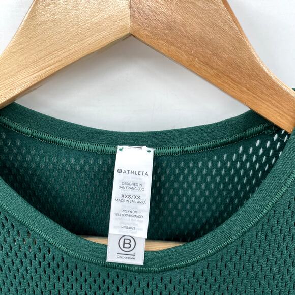 Athleta green lasercut tank XXS/XS - Picture 2 of 3